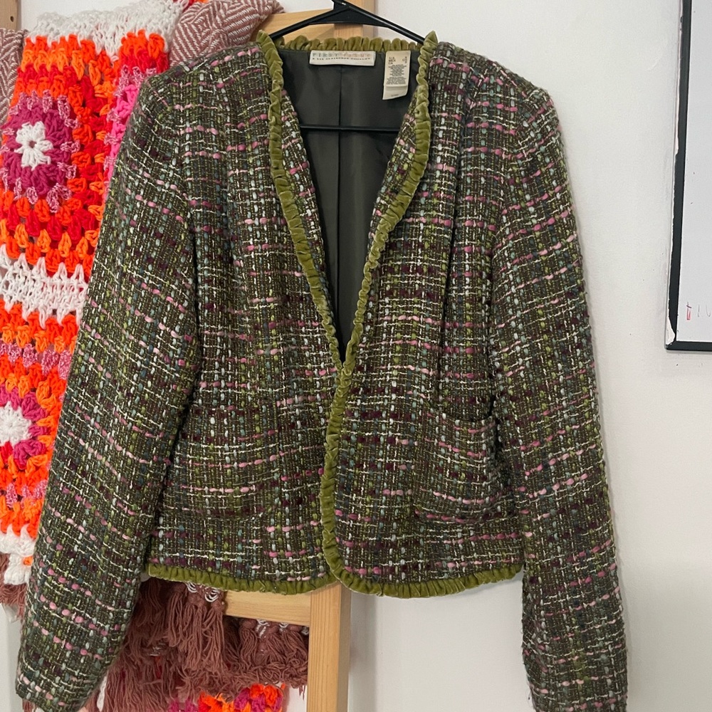 FIRST ISSUE GREEN BLAZER/JACKET